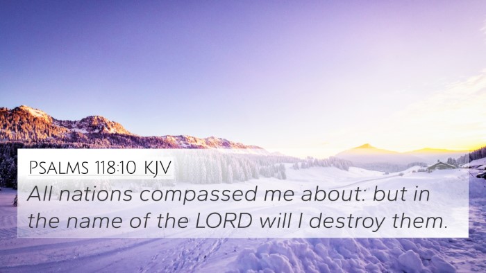 Psalms 118:10 KJV Bible Verse Image