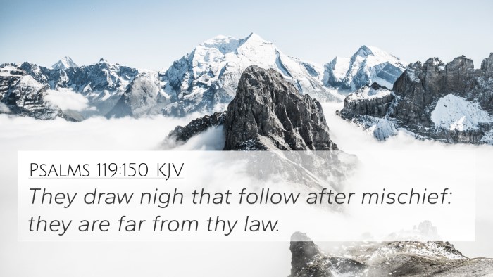 Psalms 119:150 KJV Bible Verse Image