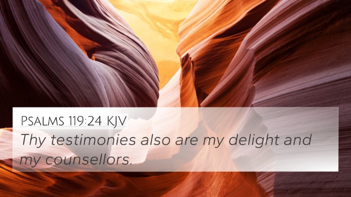 Psalms 119:24 KJV Bible Verse Image
