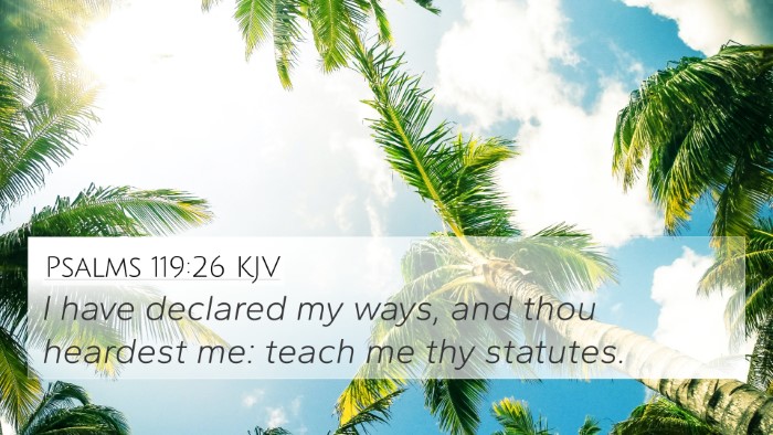 Psalms 119:26 KJV Bible Verse Image