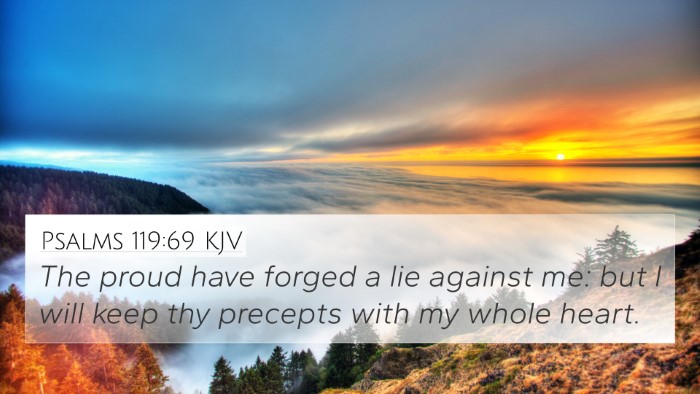 Psalms 119:69 KJV Bible Verse Image