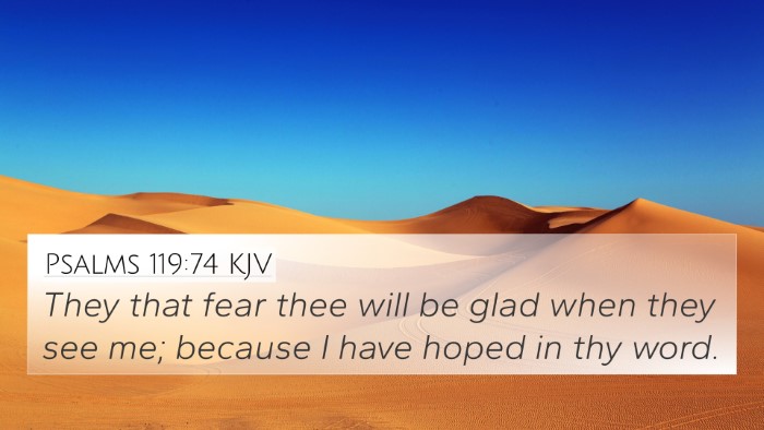 Psalms 119:74 KJV Bible Verse Image