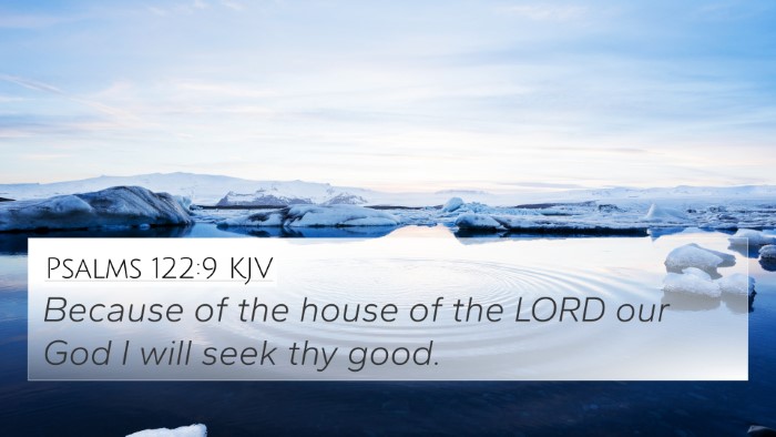 Psalms 122:9 KJV Bible Verse Image