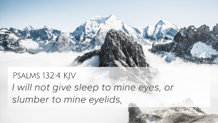 Psalms 132:4 KJV Bible Verse Image