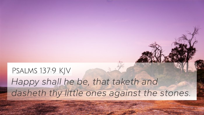 Psalms 137:9 KJV Bible Verse Image