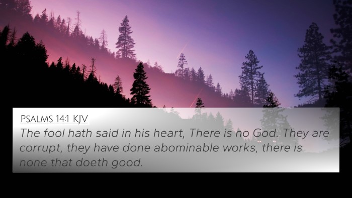 Psalms 14:1 KJV 4K Wallpaper - The fool hath said in his heart, There is no God. - 4K Wallpaper Bible Verse