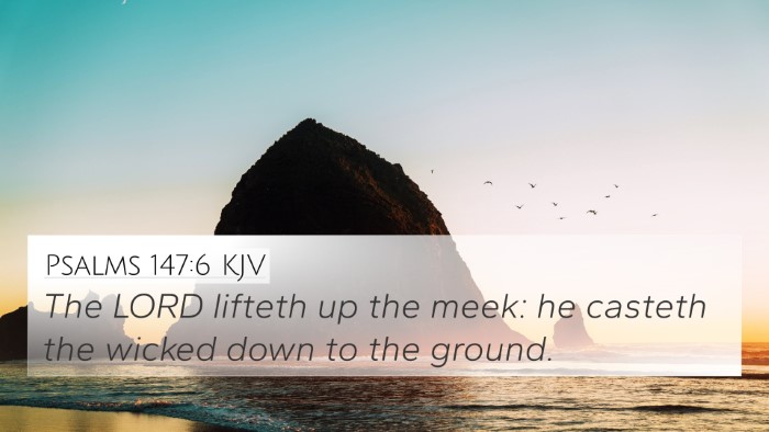 Psalms 147:6 KJV Bible Verse Image