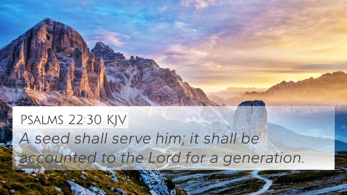 Psalms 22:30 KJV Bible Verse Image