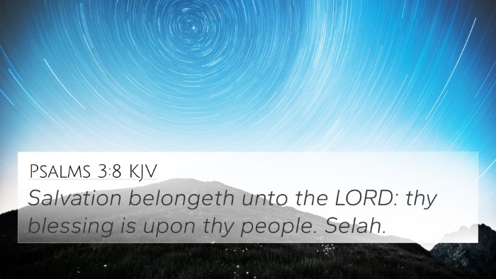 Psalms 3:8 KJV Bible Verse Image