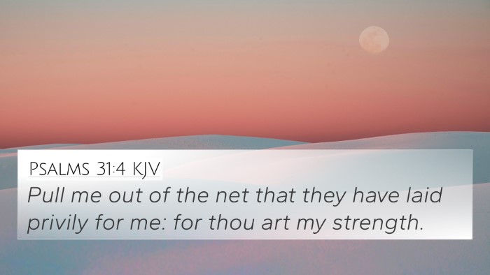 Psalms 31:4 KJV 4K Wallpaper - Pull me out of the net that they have laid - 4K Wallpaper Bible Verse