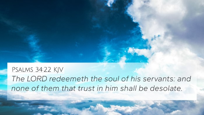 Psalms 34:22 KJV Bible Verse Image