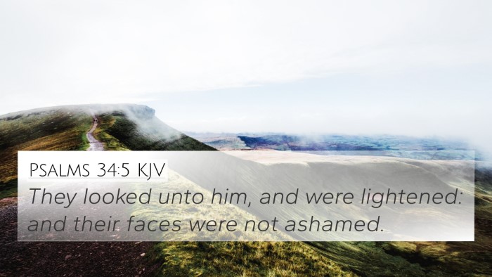 Psalms 34:5 KJV Bible Verse Image