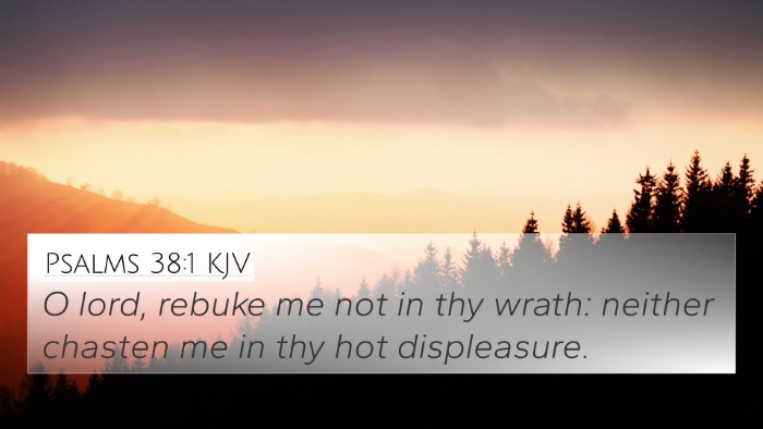 Psalms 38:1 KJV 4K Wallpaper - O lord, rebuke me not in thy wrath: neither - 4K Wallpaper Bible Verse