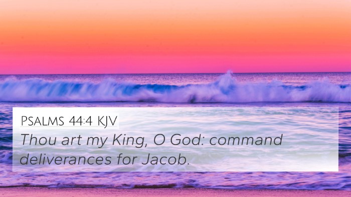 Psalms 44:4 KJV Bible Verse Image