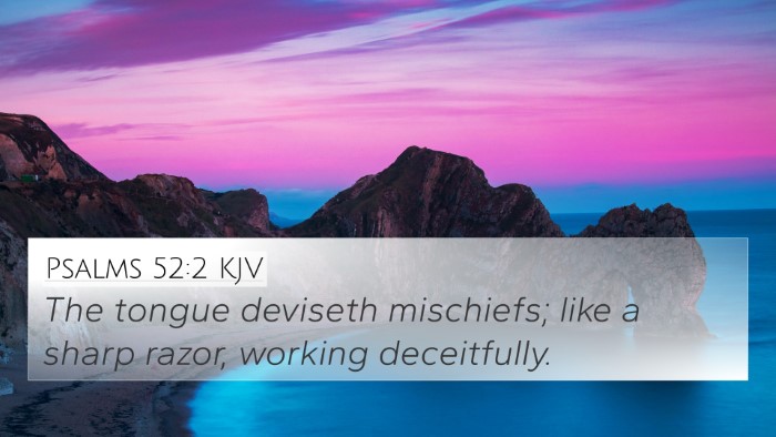 Psalms 52:2 KJV Bible Verse Image