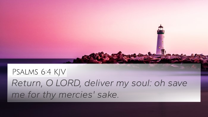 Psalms 6:4 KJV Bible Verse Image