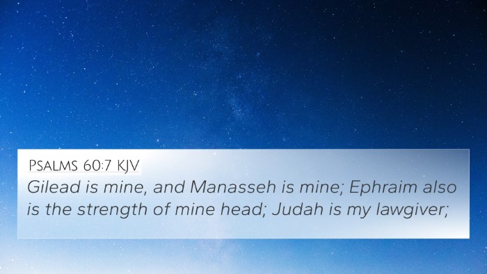 Psalms 60:7 KJV Bible Verse Image