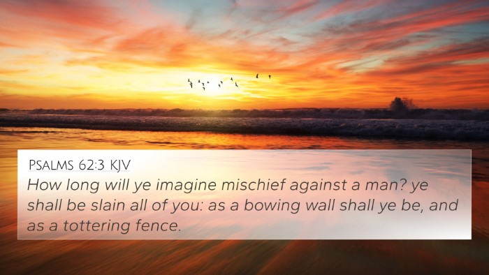 Psalms 62:3 KJV Bible Verse Image