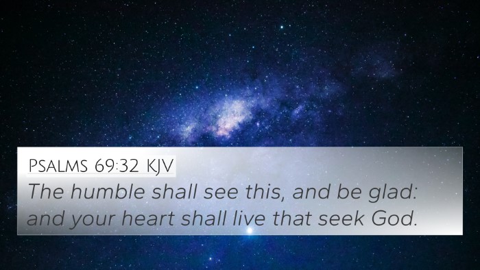 Psalms 69:32 KJV 4K Wallpaper - The humble shall see this, and be glad: and your - 4K Wallpaper Bible Verse