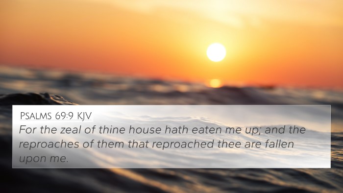 Psalms 69:9 KJV 4K Wallpaper - For the zeal of thine house hath eaten me up; and - 4K Wallpaper Bible Verse