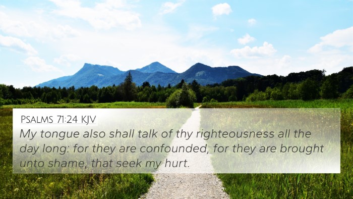 Psalms 71:24 KJV Bible Verse Image