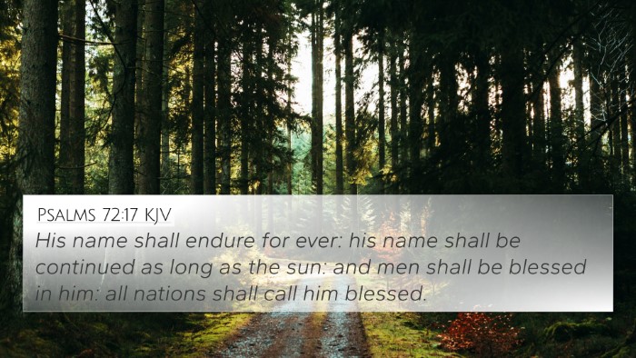 Psalms 72:17 KJV Bible Verse Image