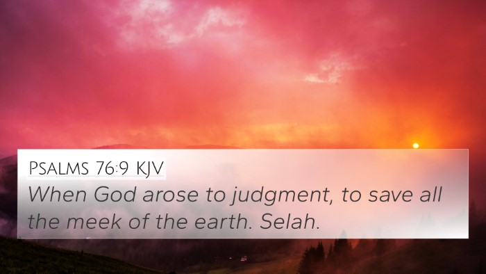 Psalms 76:9 KJV Bible Verse Image