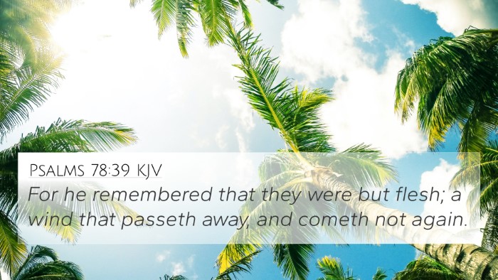 Psalms 78:39 KJV Bible Verse Image
