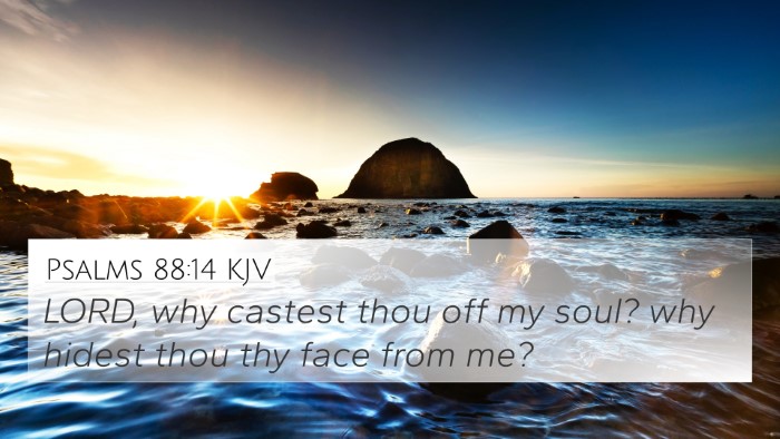 Psalms 88:14 KJV Bible Verse Image