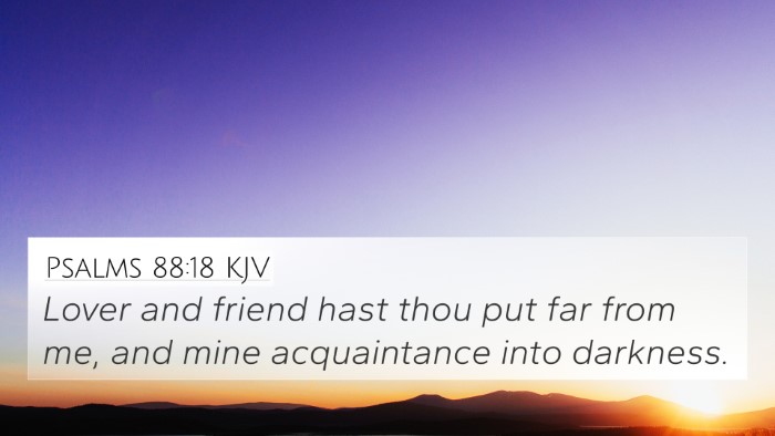 Psalms 88:18 KJV Bible Verse Image
