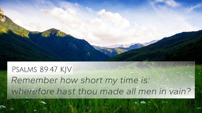 Psalms 89:47 KJV Bible Verse Image