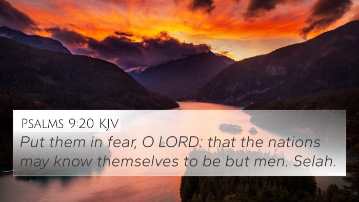 Psalms 9:20 KJV Bible Verse Image