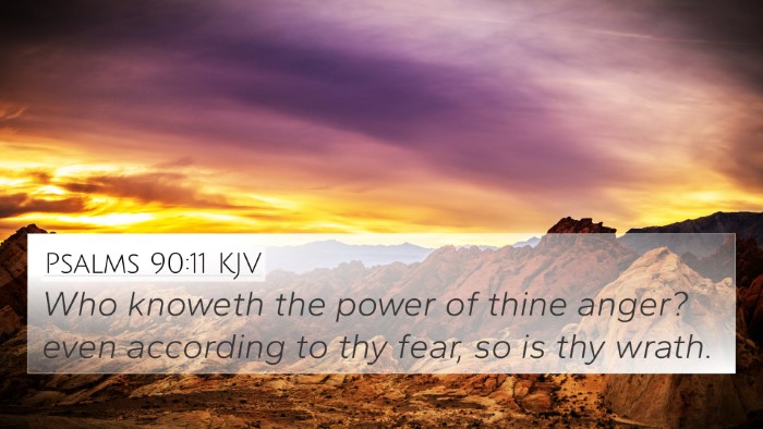 Psalms 90:11 KJV Bible Verse Image