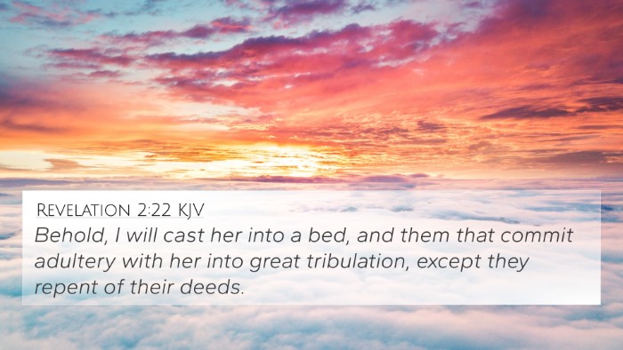Revelation 2:22 KJV Bible Verse Image