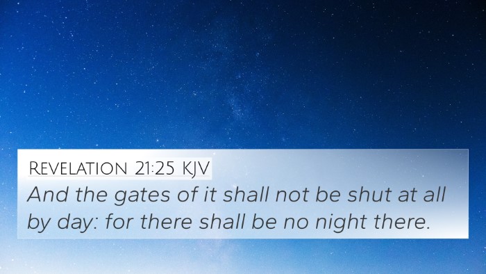 Revelation 21:25 KJV Bible Verse Image