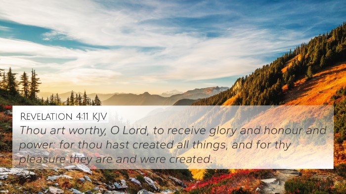 Revelation 4:11 KJV Bible Verse Image