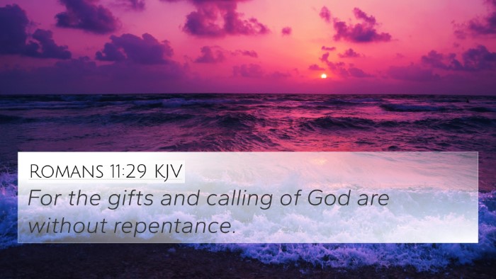 Romans 11:29 KJV Bible Verse Image