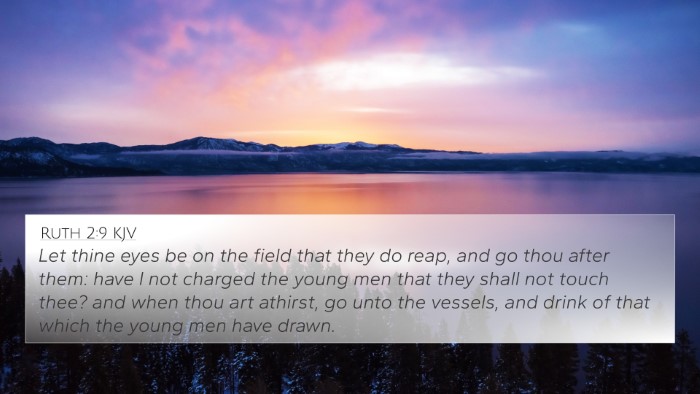 Ruth 2:9 KJV Bible Verse Image