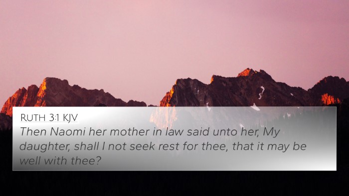 Ruth 3:1 KJV 4K Wallpaper - Then Naomi her mother in law said unto her, My - 4K Wallpaper Bible Verse