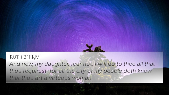 Ruth 3:11 KJV Bible Verse Image