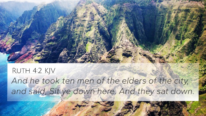 Ruth 4:2 KJV Bible Verse Image