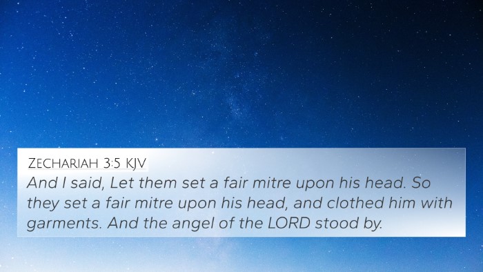 Zechariah 3:5 KJV Bible Verse Image