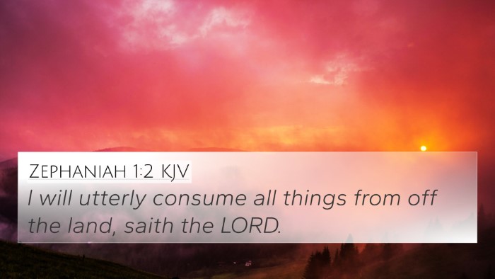 Zephaniah 1:2 KJV 4K Wallpaper - I will utterly consume all things from off the - 4K Wallpaper Bible Verse