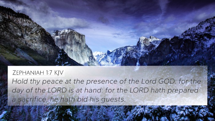 Zephaniah 1:7 KJV 4K Wallpaper - Hold thy peace at the presence of the Lord GOD: - 4K Wallpaper Bible Verse