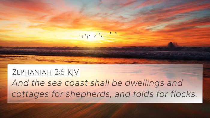 Zephaniah 2:6 KJV Bible Verse Image