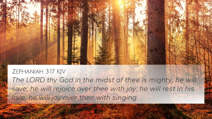Zephaniah 3:17 KJV Bible Verse Image