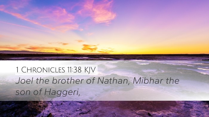 1 Chronicles 11:38 KJV Bible Verse Image