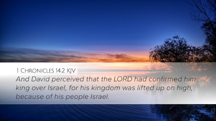 1 Chronicles 14:2 KJV Bible Verse Image