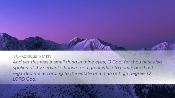 1 Chronicles 17:17 KJV Bible Verse Image