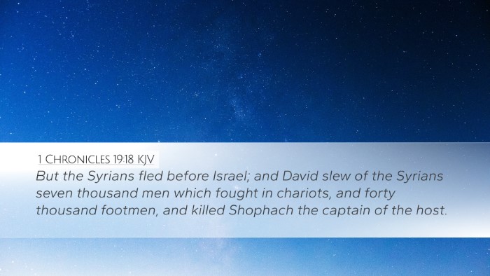1 Chronicles 19:18 KJV Bible Verse Image